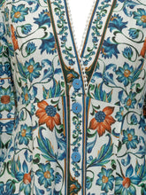 Flora Tile Maxi Dress with Buttons - Farm Rio | Lidia Shopping