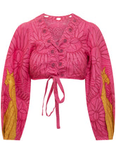 Blusa Cropped con Maniche Lunghe e Nodo Frontale - Abbigliamento Donna | Lidia Shopping