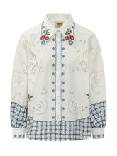 Camicia con Ricami e Colletto Floreale - Abbigliamento Donna | Lidia Shopping