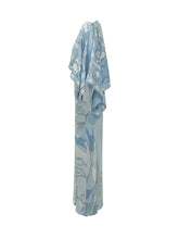 Abito Lungo con Coprispalle e Stampa Astratta - Abbigliamento Donna | Lidia Shopping