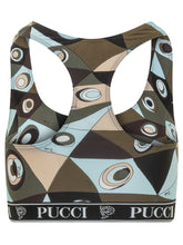 Sports Bra with Geometric Print - New Collection | Lidia Shopping