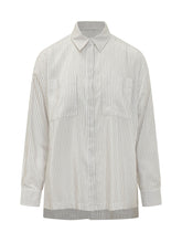 Camicia in Organza a Righe con Tasche - Abbigliamento Donna | Lidia Shopping