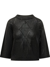 Maglia Tricot con Motivo Geometrico - Abbigliamento Donna | Lidia Shopping