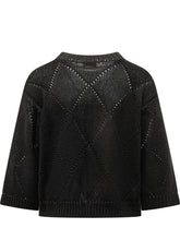 Maglia Tricot con Motivo Geometrico - Abbigliamento Donna | Lidia Shopping