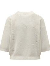 Maglia Tricot Traforata con Maniche Ampie - Abbigliamento Donna | Lidia Shopping