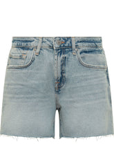 Denim Shorts with Raw Hem - 7 For All Mankind | Lidia Shopping