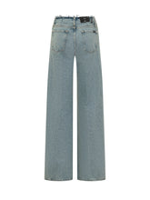 Lotta Blue Erosion Wide Leg Jeans - 7 For All Mankind | Lidia Shopping