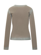 Ribbed Long Sleeve Top with Logo - New Collection | Lidia Shopping