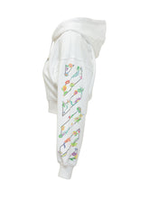 Cropped Hoodie with Floral Print - New Collection | Lidia Shopping