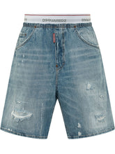 Denim Bermuda with Distressed Effect - Collezione Happy Birthday | Lidia Shopping