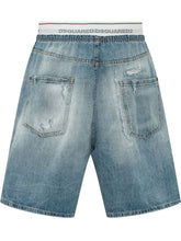 Denim Bermuda with Distressed Effect - Collezione Happy Birthday | Lidia Shopping