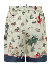 Graphic Print Bermuda with Elastic Waist - Collezione Happy Birthday | Lidia Shopping