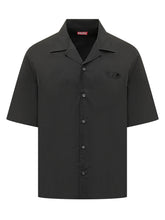 Camicia A Maniche Corte Con Colletto Aperto - Abbigliamento Uomo | Lidia Shopping