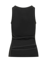 Spiral Tank Top with Cut Out and Logo - Coperni | Lidia Shopping