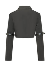 Hybrid Cropped Jacket with Sleeve Straps - Coperni | Lidia Shopping