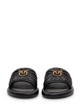 Ciabatta in pelle imbottita con dettaglio logo - Collezione Happy Birthday | Lidia Shopping