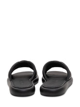 Ciabatta in pelle imbottita con dettaglio logo - Collezione Happy Birthday | Lidia Shopping