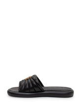 Ciabatta in pelle imbottita con dettaglio logo - Collezione Happy Birthday | Lidia Shopping