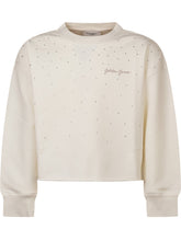 Crewneck Sweatshirt with Rhinestone Embellishments and Embroidered Logo - Collezione Happy Birthday | Lidia Shopping