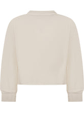 Crewneck Sweatshirt with Rhinestone Embellishments and Embroidered Logo - Collezione Happy Birthday | Lidia Shopping