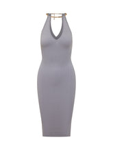 Abito di Maglia con Scollo a V e Dettaglio Collo - Abbigliamento Donna | Lidia Shopping