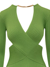 Abito Lungo In Maglia Incrociato - Abbigliamento Donna | Lidia Shopping