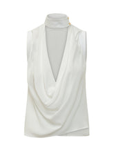 Camicia con Scollo Profondo e Drappeggio - Abbigliamento Donna | Lidia Shopping