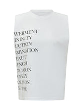 Top Senza Maniche Scritte - Abbigliamento Donna | Lidia Shopping