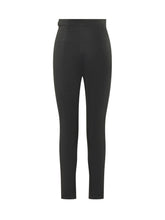 High Waist Slim Trousers With Belt Details - Elisabetta Franchi | Lidia Shopping