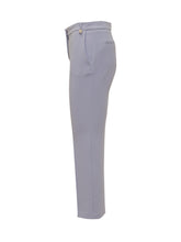 Straight Leg Trousers with Front Pleat - Elisabetta Franchi | Lidia Shopping