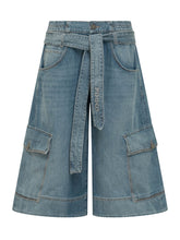 Denim Bermuda Shorts with Cargo Pockets - Collezione Happy Birthday | Lidia Shopping