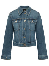 Giacca in Denim con Colletto e Tasche - Abbigliamento Donna | Lidia Shopping