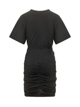 Abito Anguillara con Maniche Corte e Arricciature Laterali - Abbigliamento Donna | Lidia Shopping