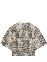 Cropped T-shirt with Print and Logo - New Collection | Lidia Shopping