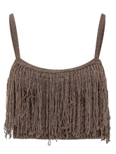 Top Paeonia con Spalline e Frange - Abbigliamento Donna | Lidia Shopping