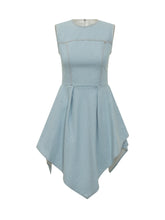 Short Denim Dress with Asymmetric Skirt - Collezione Happy Birthday | Lidia Shopping