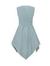 Short Denim Dress with Asymmetric Skirt - Collezione Happy Birthday | Lidia Shopping