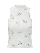 Sleeveless Floral Ribbed Top - Collezione Happy Birthday | Lidia Shopping