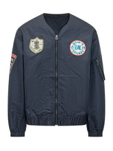 Collarless Bomber Jacket with Patches - Kenzo | Lidia Shopping