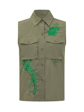 Camicia Smanicata con Ricamo - Abbigliamento Donna | Lidia Shopping