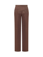 Pantalone in Lino dal Taglio Dritto - Abbigliamento Donna | Lidia Shopping