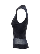 Ribbed Tank Top with Wavy Hem - New Collection | Lidia Shopping