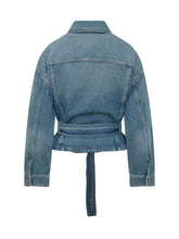 Giacca in Denim con Cintura - Abbigliamento Donna | Lidia Shopping