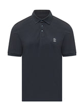 Short Sleeve Polo with Chest Embroidery - Brunello Cucinelli | Lidia Shopping
