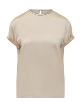 Crew Neck Short Sleeve Top - Brunello Cucinelli | Lidia Shopping
