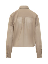 Draped Shirt With Front Knot - Brunello Cucinelli | Lidia Shopping