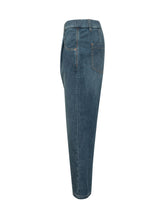 Denim Trousers with Elastic Waist and Pockets - Brunello Cucinelli | Lidia Shopping