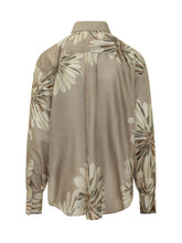 Camicia a Maniche Lunghe con Colletto Classico e Stampa Floreale - Abbigliamento Donna | Lidia Shopping