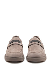 Suede Loafers with Strap - Brunello Cucinelli | Lidia Shopping