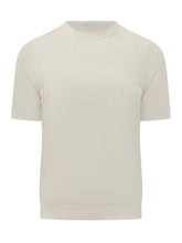 Fine Knit Crew Neck Short Sleeve Sweater - Collezione Happy Birthday | Lidia Shopping